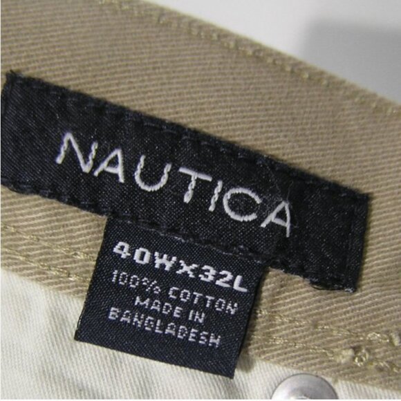 NEW NAUTICA KHAKI PANTS 40X32 - Picture 10 of 12